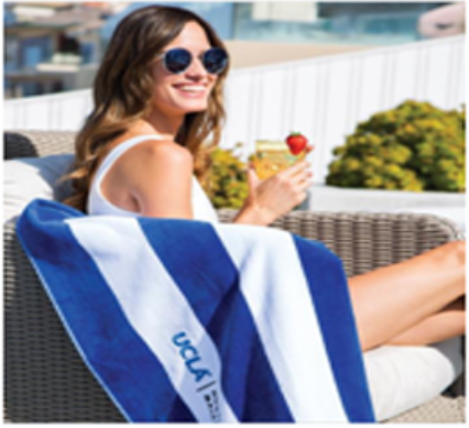 100% COTTON TERRY VELOUR HEAVYWEIGHT CABANA STRIPED TOWELS